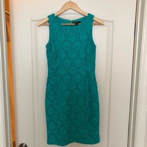 Ralph Lauren Lace Cocktail Dress Turquoise Size 4